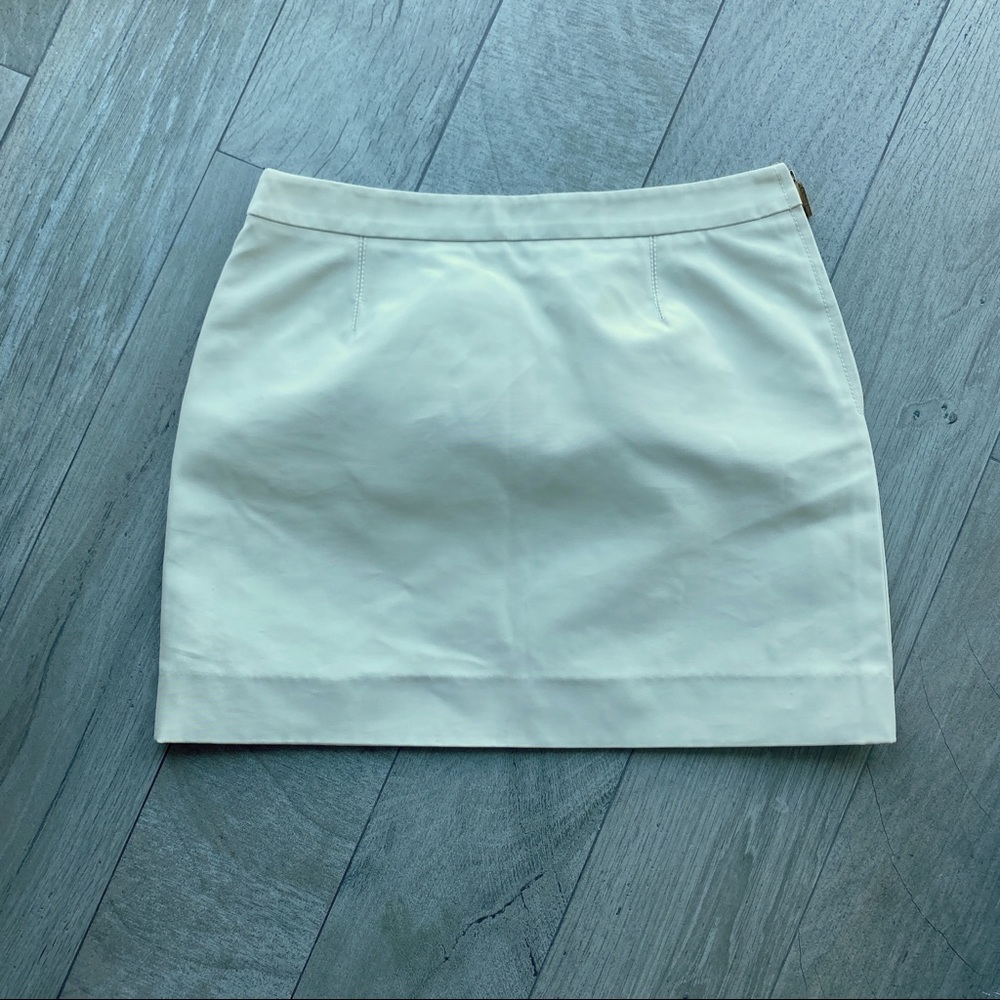 Louis Vuitton cream nylon short skirt